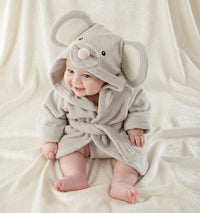 Thumbnail for CozyNest – Mykt og absorberende – Badekåpe med dyremotiv