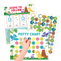 Thumbnail for Potty Training – Lekende og motiverende - pottetreningskort med klistremerker