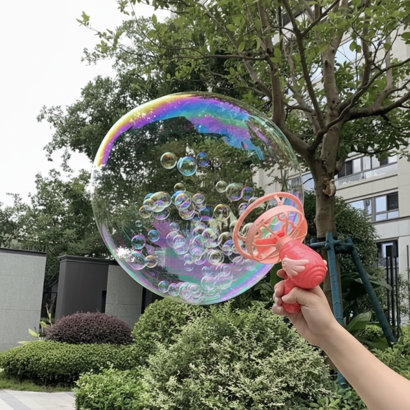 HappyBubbles – Lekende og trygt – Boblepistol for barn