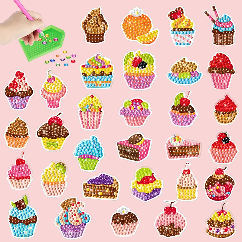 GemArt – Skyggefullt og skinnende – Diamantmaleri-klistremerker