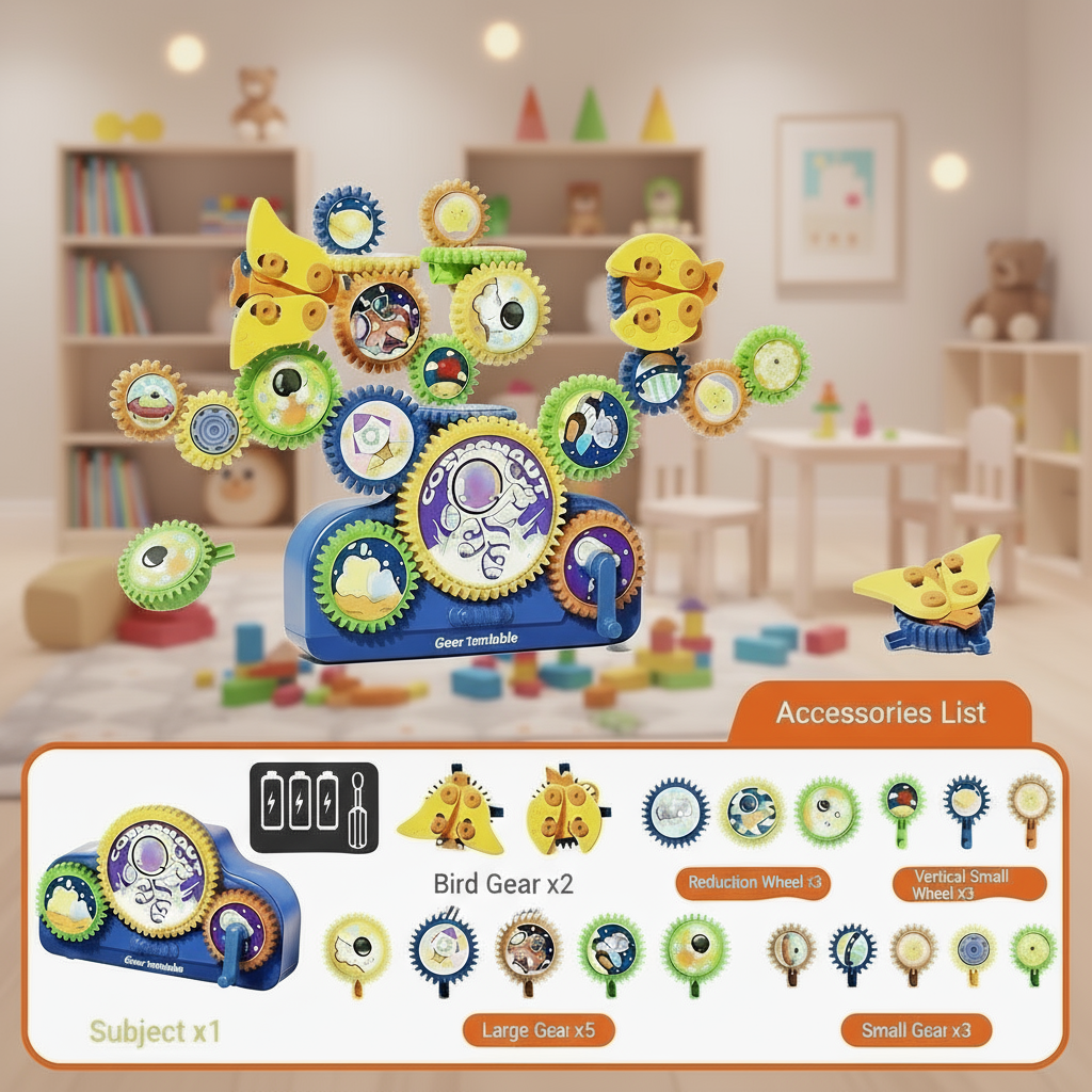 SmartGears – Lærerikt og morsomt – 3D elektrisk tannhjulssett