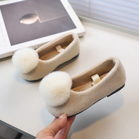 Thumbnail for SoftSteps –  Varmt og mykt – Jentesko med plysjpompon