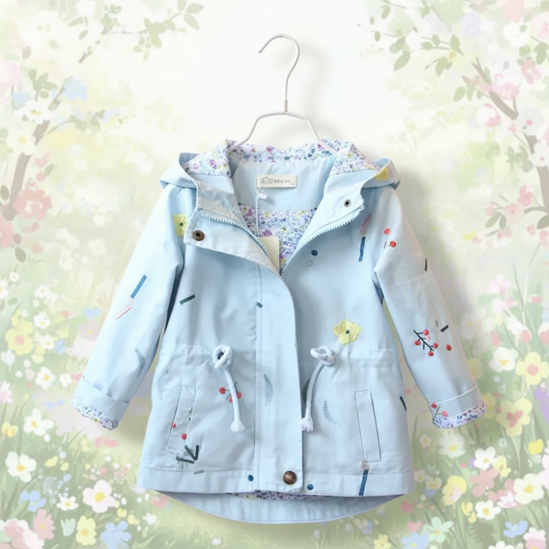 Girls Windbreaker Jacket – Lett og stilig – barnejakke