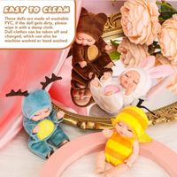 Thumbnail for LittleDolly – Søtt og koselig – babydukke i et muntert dyrekostyme