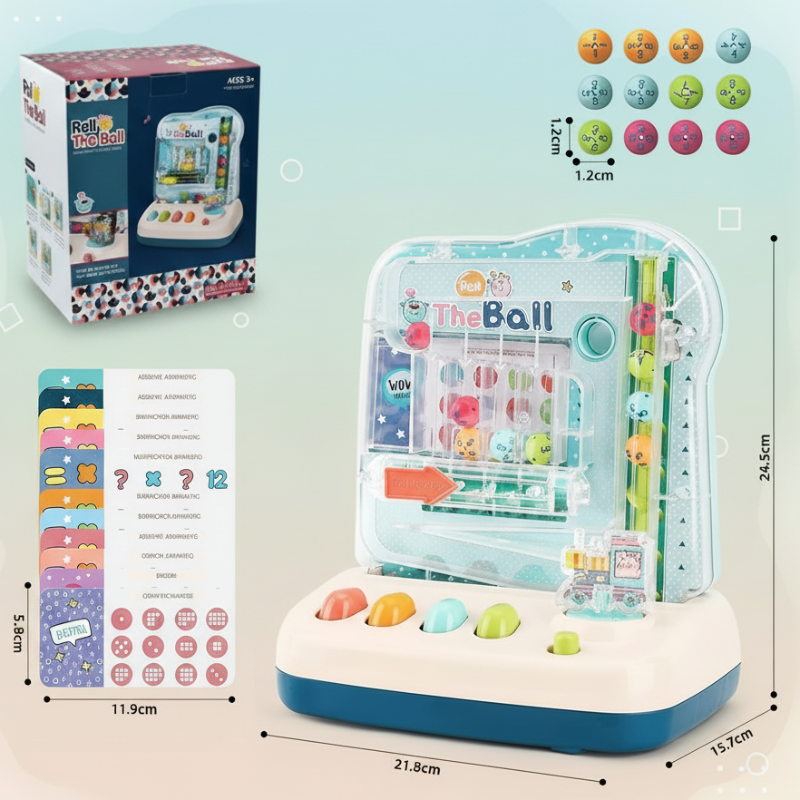 Montessori Math Track Game – Læring og logikk – Kuleløpspill