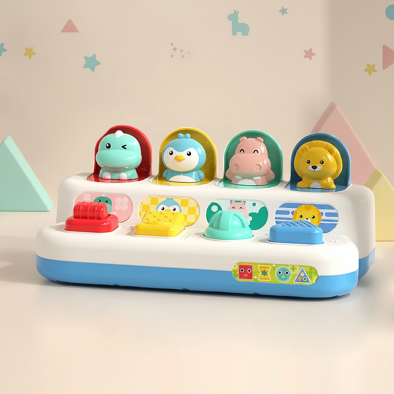 Pop Up Activity Toy – Oppdag & Lær – Sensorisk babyleketøy