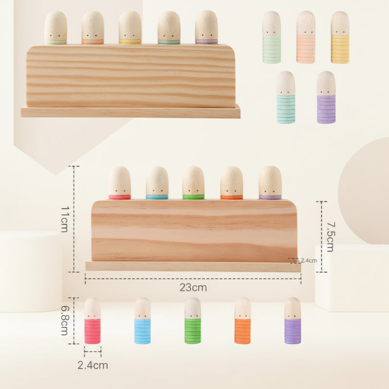 Color Spring – Lek og utvikling – Sensoriske babyleker i tre