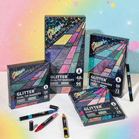 Thumbnail for ArtShine – Fargerikt og glitrende – Sett med dobbeltsidige glitter- og selvlysende tusjer
