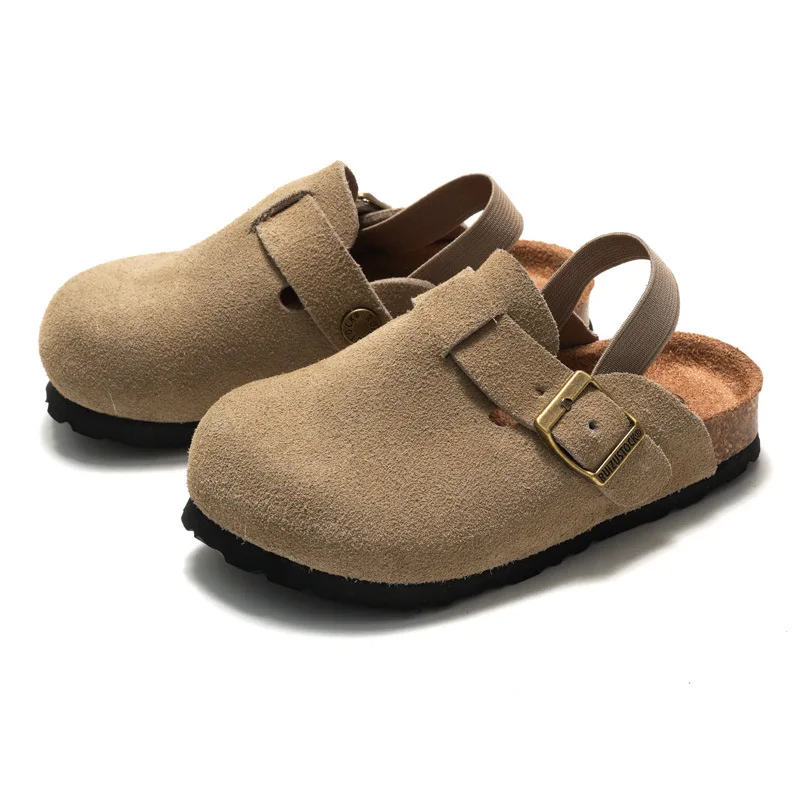 LittleWalk – Komfortable og trendy – sandaler i semsket skinn