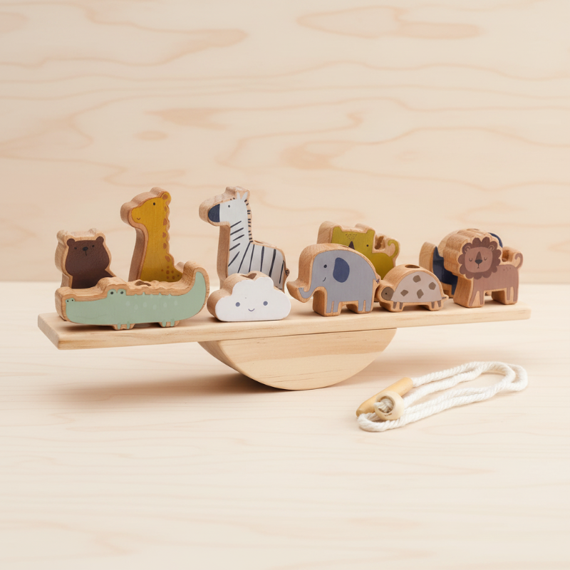 Wooden Forest Blocks – Kreativitet og utvikling – Sett med treklosser til å stable