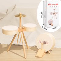 Thumbnail for Kids Wooden Drum Toy – Musikk & Kreativitet – Trommesett