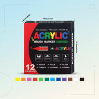 Thumbnail for ColorCraft – Kreativt og bærekraftig – Akrylmarkører med penselspiss