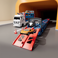 Thumbnail for CarHauler – Lekent og eventyrlig – Biltransport-lekesett med racerbiler