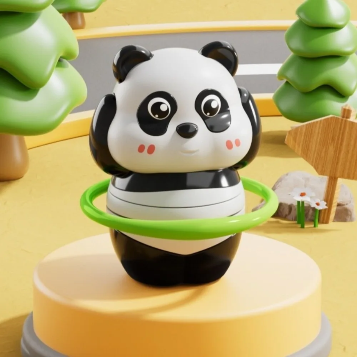 PandaPlay – Morsomt  & Aktivt – Opptrekkbar panda-leke
