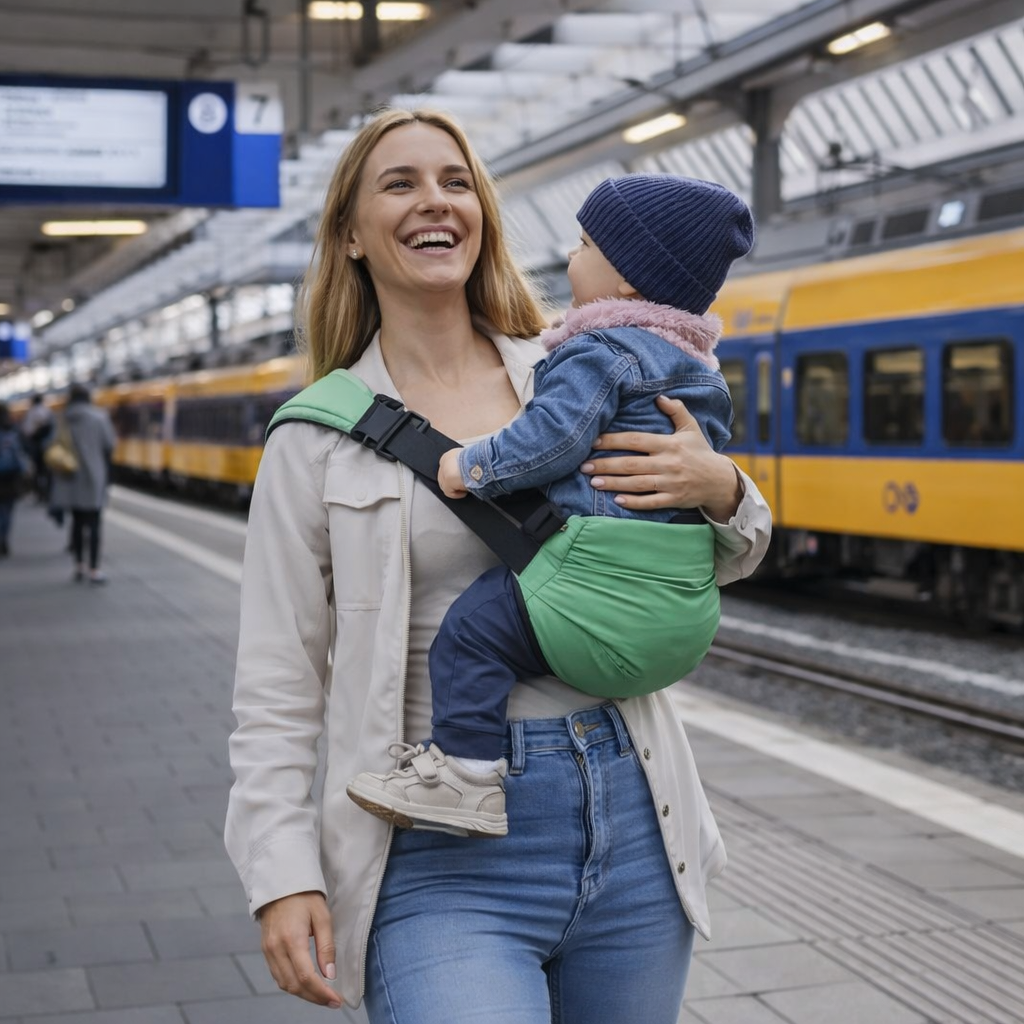 Baby Carry Carrier™ - Ekstra bred bærestropp - Ergonomisk hofteholder