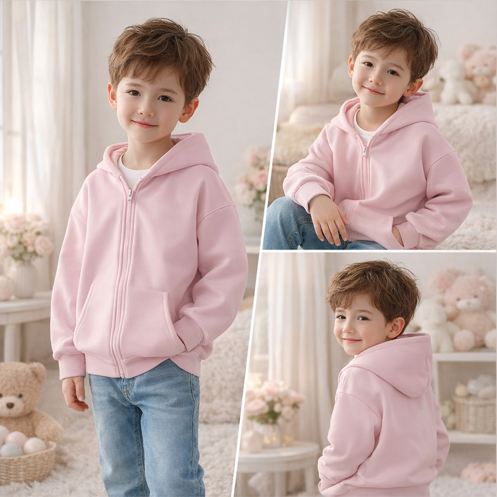 YoungStyle – Trendy og praktisk – Hettegenser for barn