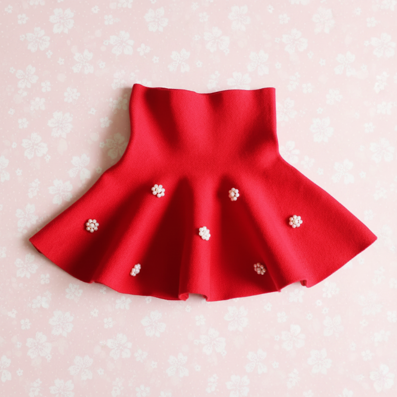 Girls Knitted Skirt – Komfort og stil – Barne skjørt
