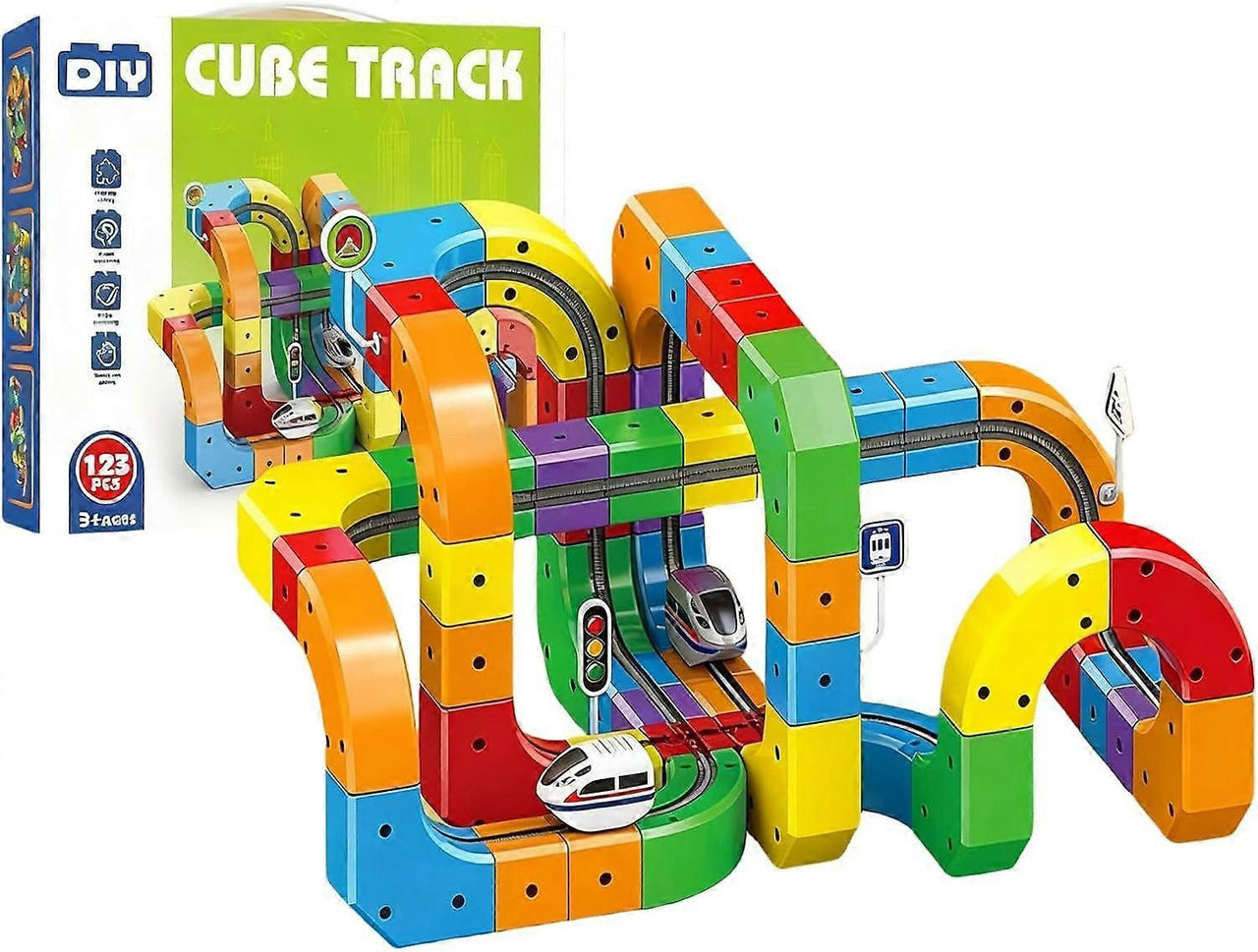 DIY Cube Track – Kreativt og aktivt – Kreativt DIY-togspor
