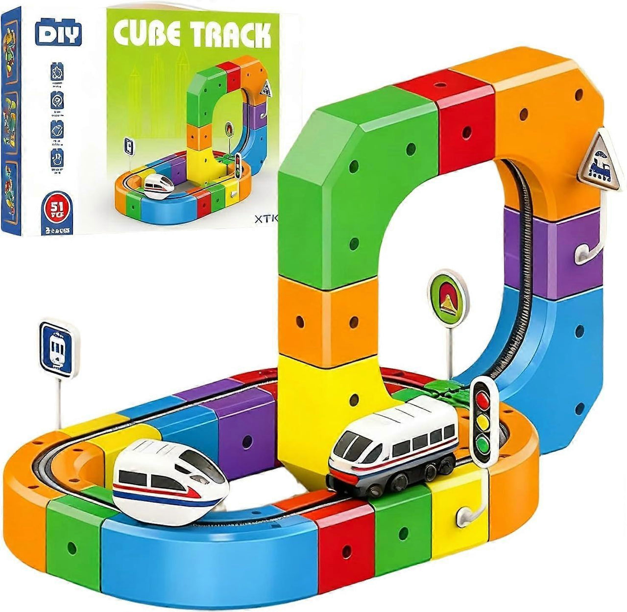 DIY Cube Track – Kreativt og aktivt – Kreativt DIY-togspor