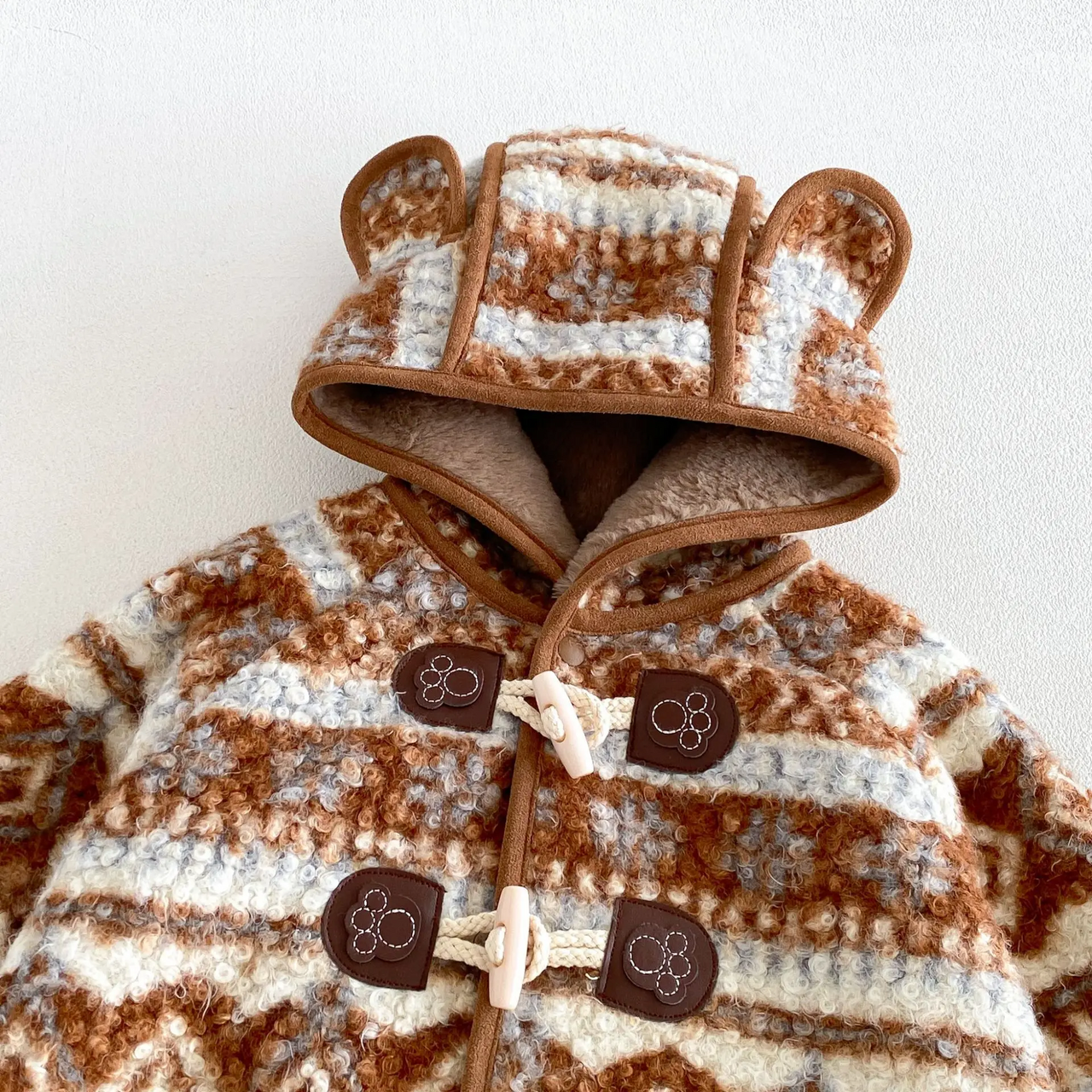 LittleWarm – Koselig og stilig – Vinterjakke med Fair Isle-mønster