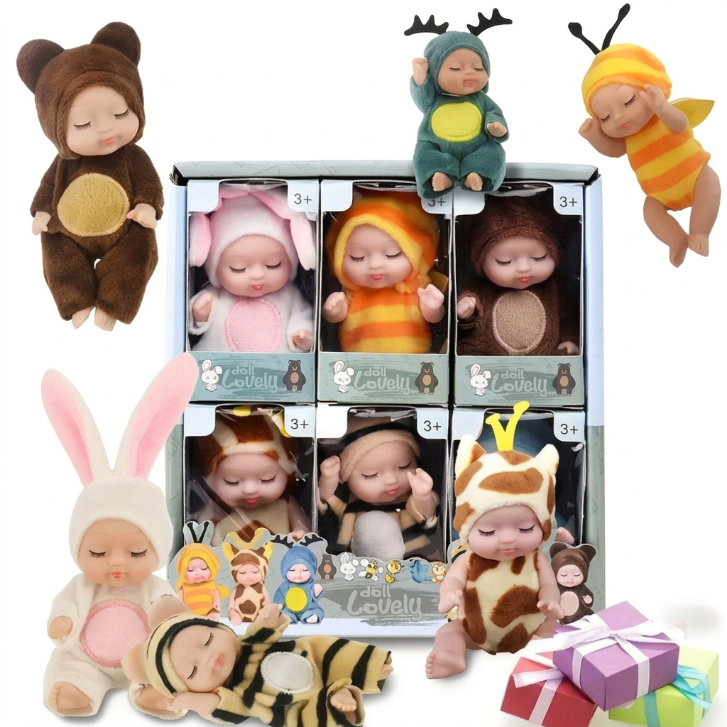 LittleDolly – Søtt og koselig – babydukke i et muntert dyrekostyme