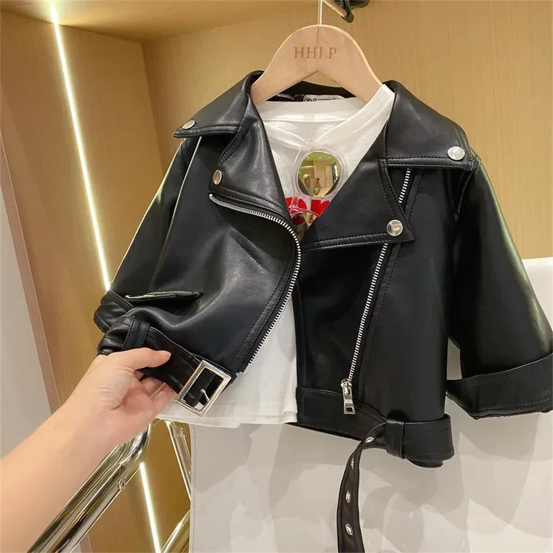 Girls Leather Jacket – Kult og stilig – Barnejakke i skinn
