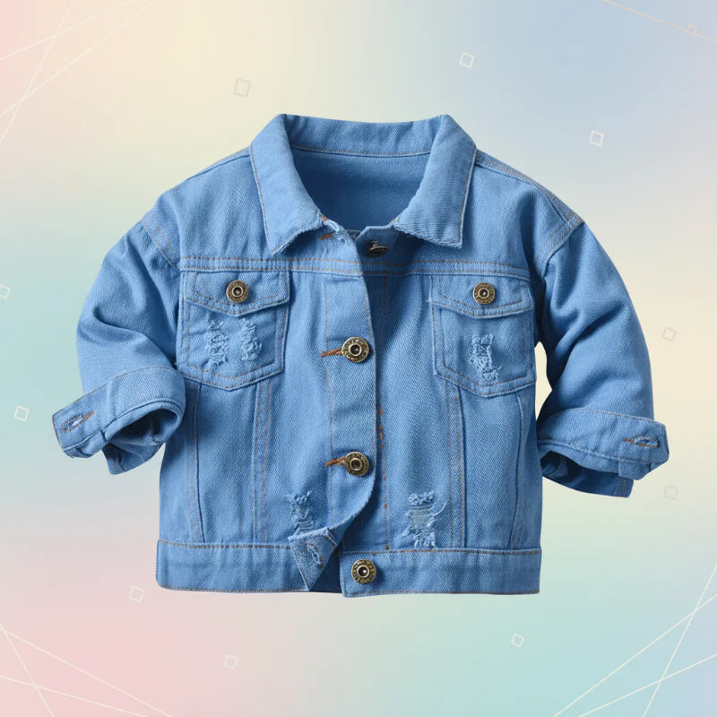 Candy Color-jeansjakke – Lett denimjakke for barn
