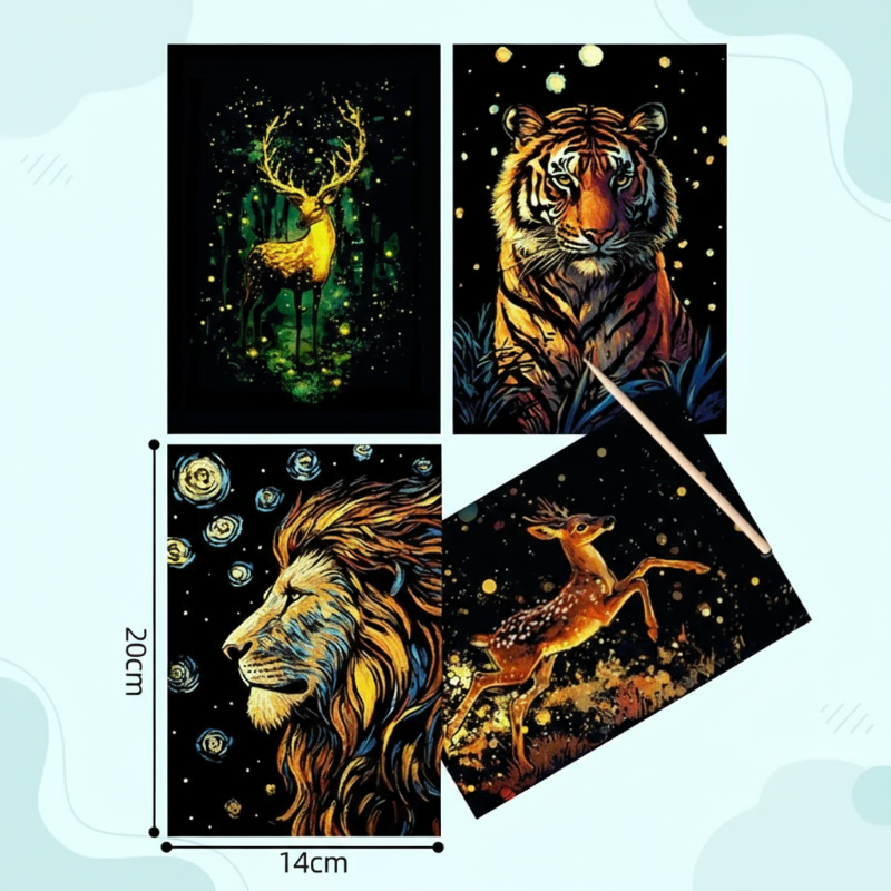 GlowArt – Glow-in-the-dark – Skrapeloddssett