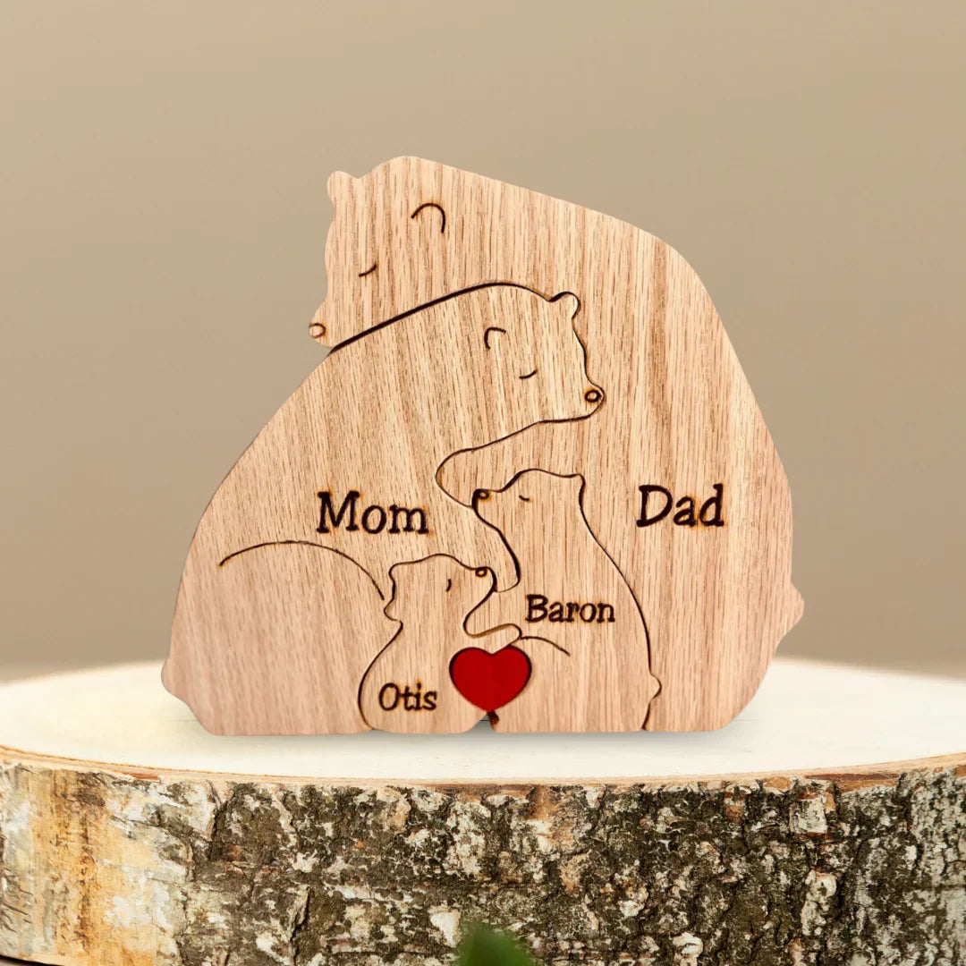 Family Puzzle™ – Personlig morsdagsgave med bjørnefamilien