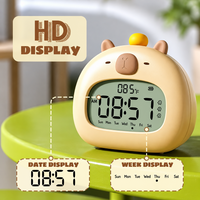 Thumbnail for CappyClock – Søt og multifunksjonell – digital vekkerklokke for barn med nattlampe