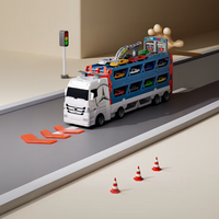 Thumbnail for CarHauler – Lekent og eventyrlig – Biltransport-lekesett med racerbiler