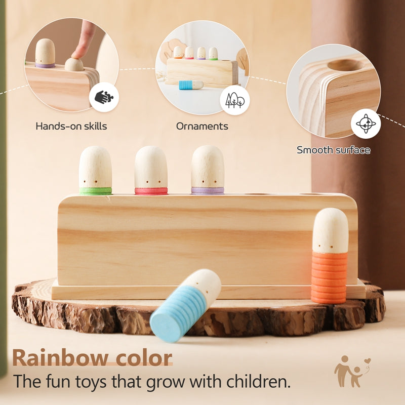 Color Spring – Lek og utvikling – Sensoriske babyleker i tre