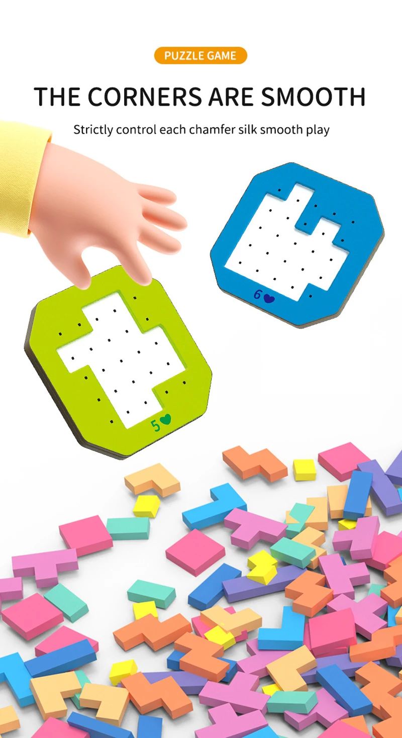 Logic Blocks™ – Farge og kreativitet – Geometriske puslespill