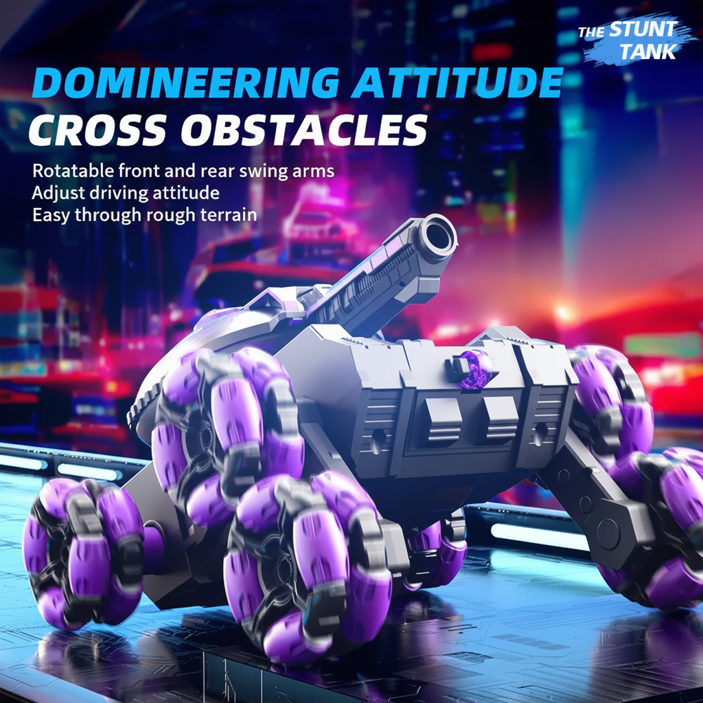 CrazyWheels – Kult og spennende – RC-tankbil med gelball-skytter
