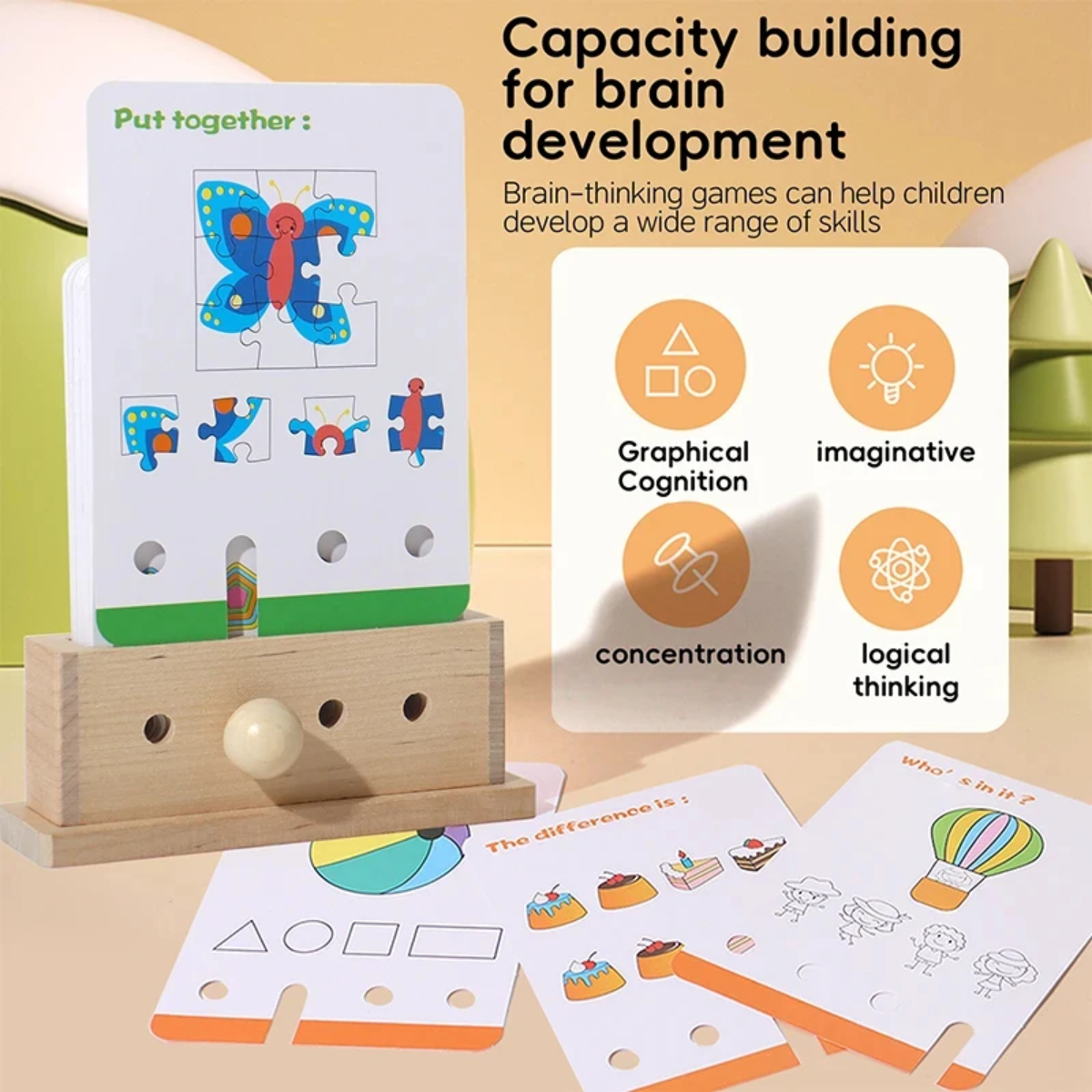 BrainyKids – Logisk & morsomt – pedagogisk kortspill i tre