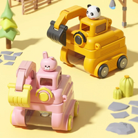 Thumbnail for TinyExcavators – Unikt og funksjonelt – Gravemaskin-vannflaske med sugerør