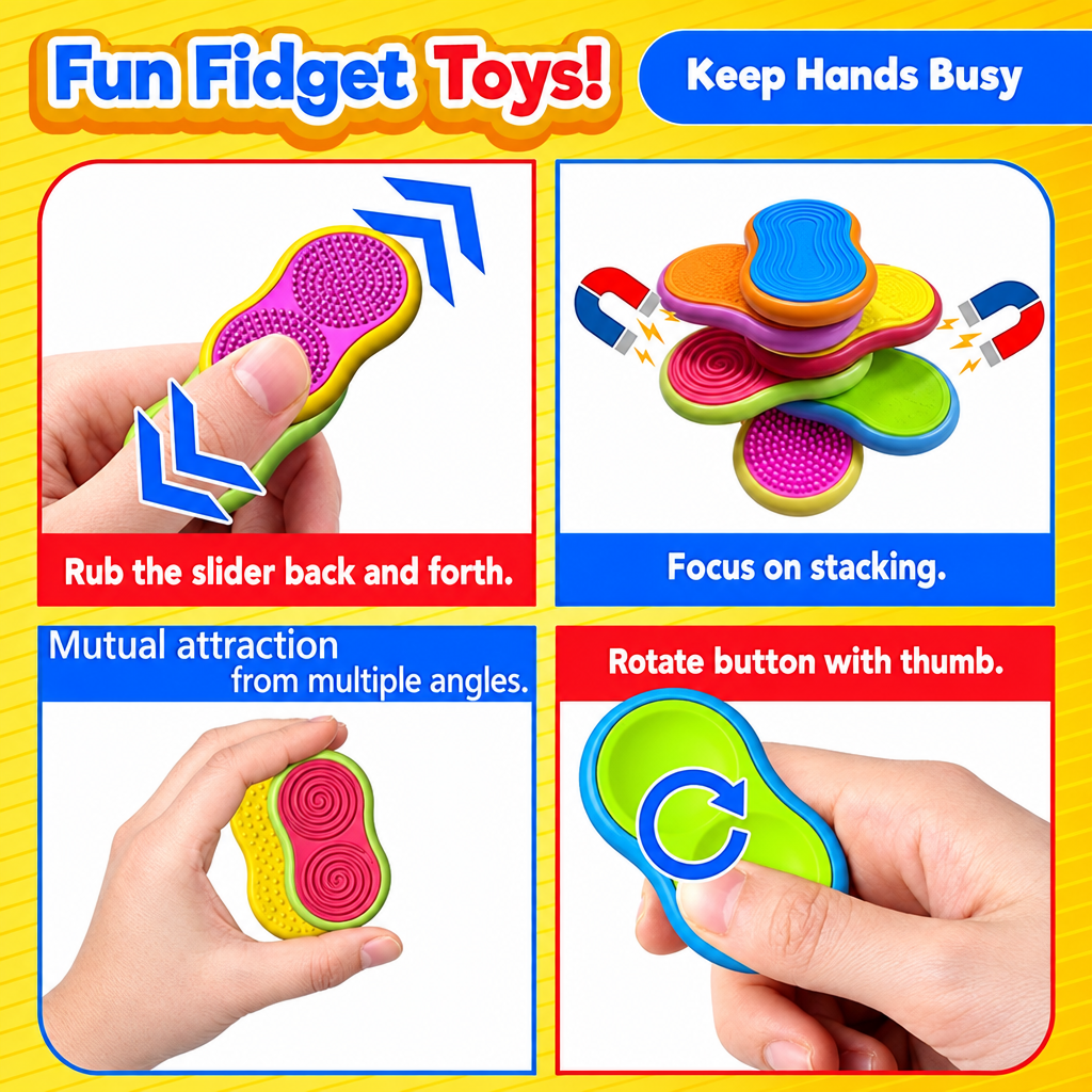 SensorySlide – Beroligende og interaktivt – magnetisk fidget-leketøy