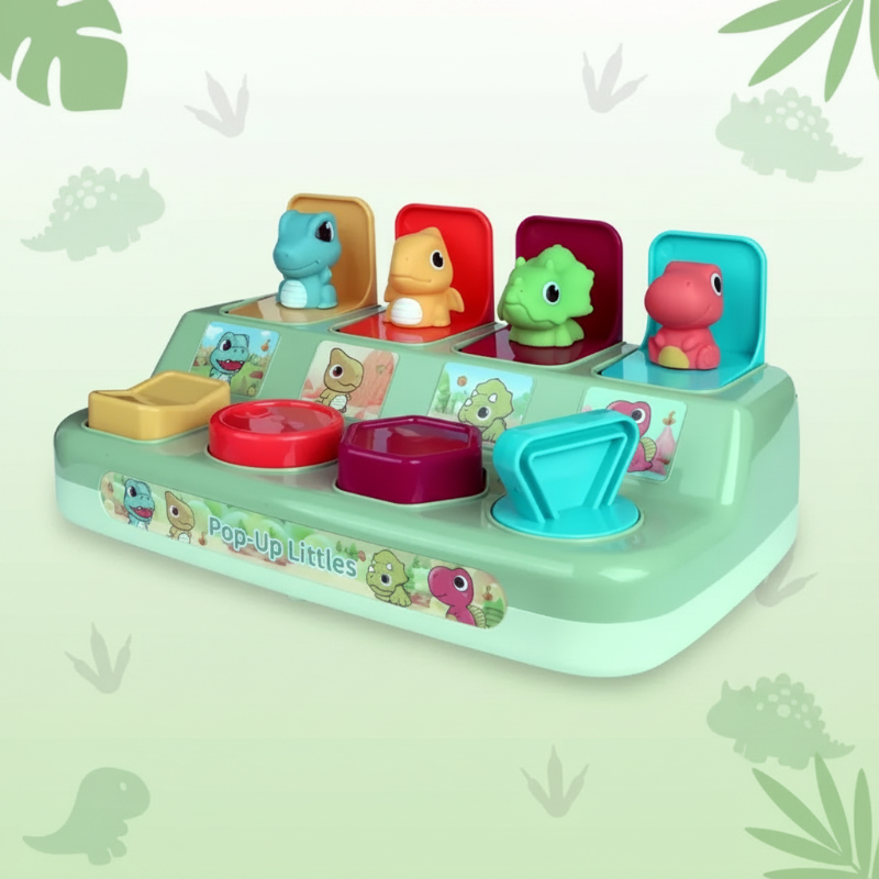Pop Up Activity Toy – Oppdag & Lær – Sensorisk babyleketøy