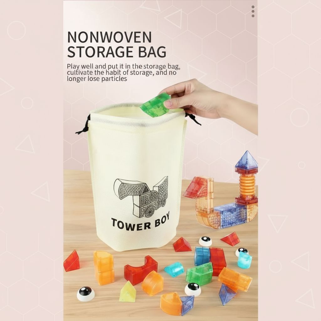 MagniCube – Kreativt og lærerikt – Magnetisk byggeklossett