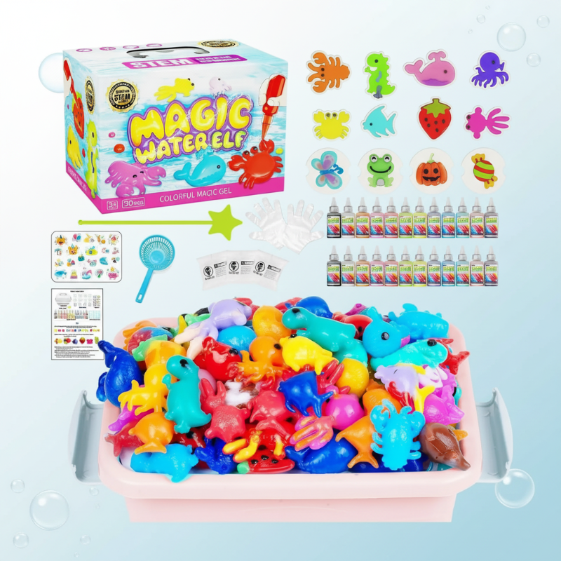 Magic Gel Water Beads – Kreativt & sanselig – Lekesett for å forme vann