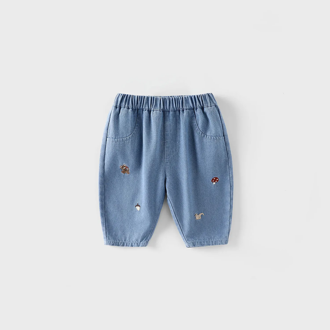 LittlePatch – Myke og behagelige – barnebukser med broderte detaljer