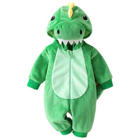 Thumbnail for RoarBuddy – Søt og leken – Baby-dinosaur-onesie med hette