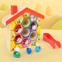 Thumbnail for HoneyHive – Montessori & Pedagogisk – Sorteringslek med bier i tre
