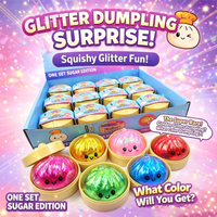 Thumbnail for FunSquish – Fargerikt & glittermoro – Glitter-squishy-klumper