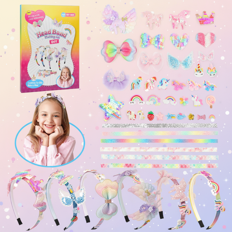 DIY Headband Making Kit – Kreativt og lekent – hårbåndssett