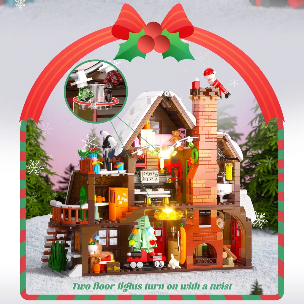 ChristmasHome – Festlig og kreativt – Byggesett til julehus