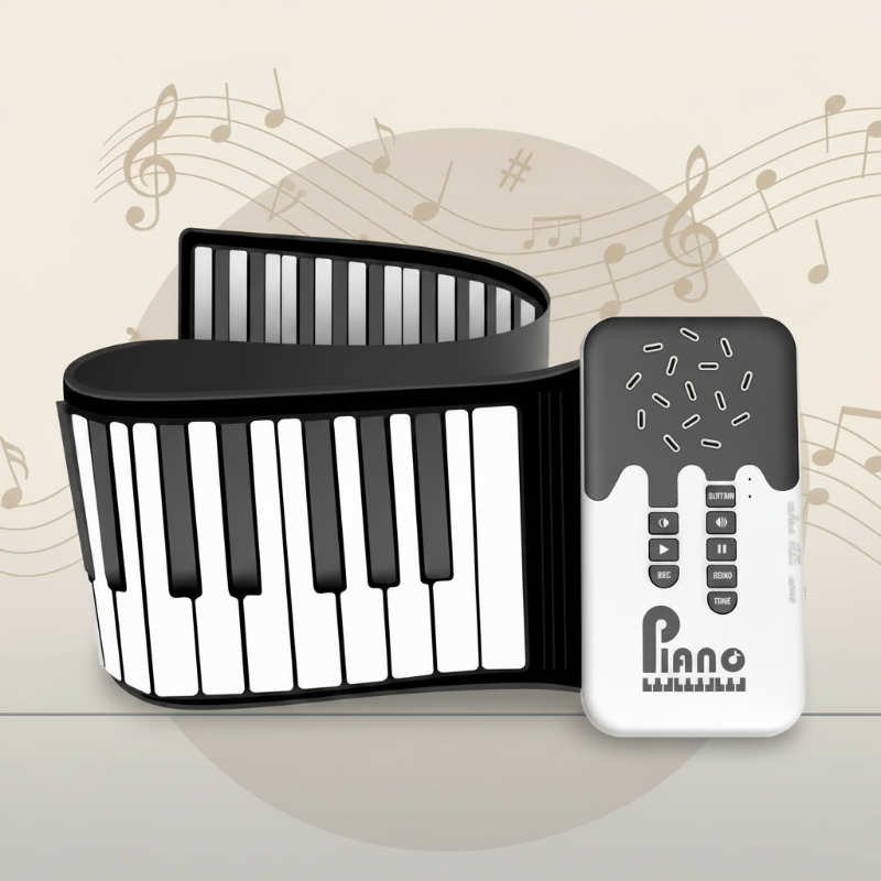 Roll-up Piano Keyboard – Kreativt og lærerikt – sammenleggbart piano
