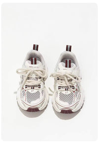 Thumbnail for Mini Fashion – Pustende og lett – Bordeaux barnesneaker