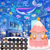 Thumbnail for CosmoGlow – Drømmende og kreativ – Galaxy Projector nattlampe med 360° rotasjon