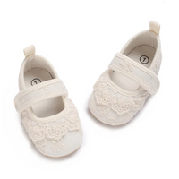 Thumbnail for PrincessLace – Elegant og søtt – babysko med blonder og borrelås